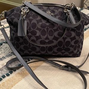 COACH JEAN PURSE AND MATCHING WRISTLET